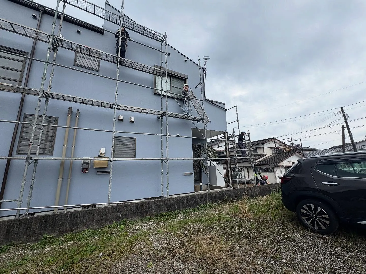 足場解体を行いました!